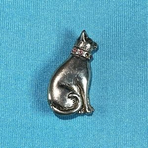 Sterling Cat Brooch